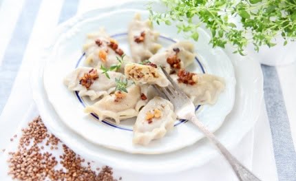 Pierogi z kaszą gryczaną i serem