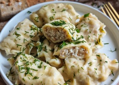 Pierogi z kaszą gryczaną i serem